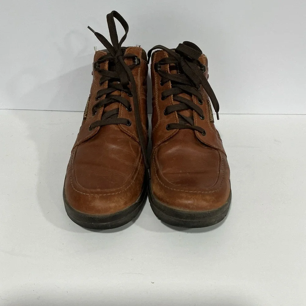 Mephisto Ankle Boot, Gore-Tex, Brown Leather, Men's 9, Air jet System, Hiking